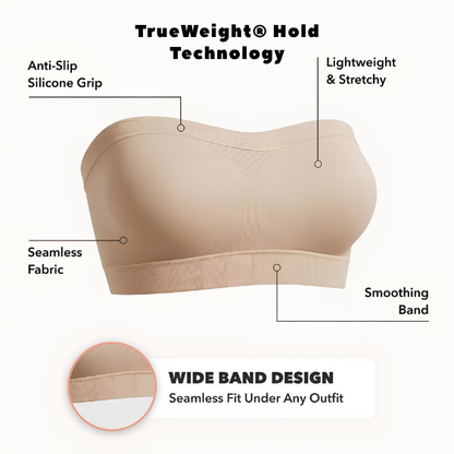TrueWeight® Hold Technology Seamless Bandeau Bra